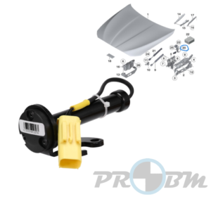 Actuador Capot Activo Direito BMW F01,F06,F10,F11,F12,F13