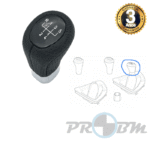 Moca/Manete Velocidades Pele e Aro Cromado 5V p/BMW